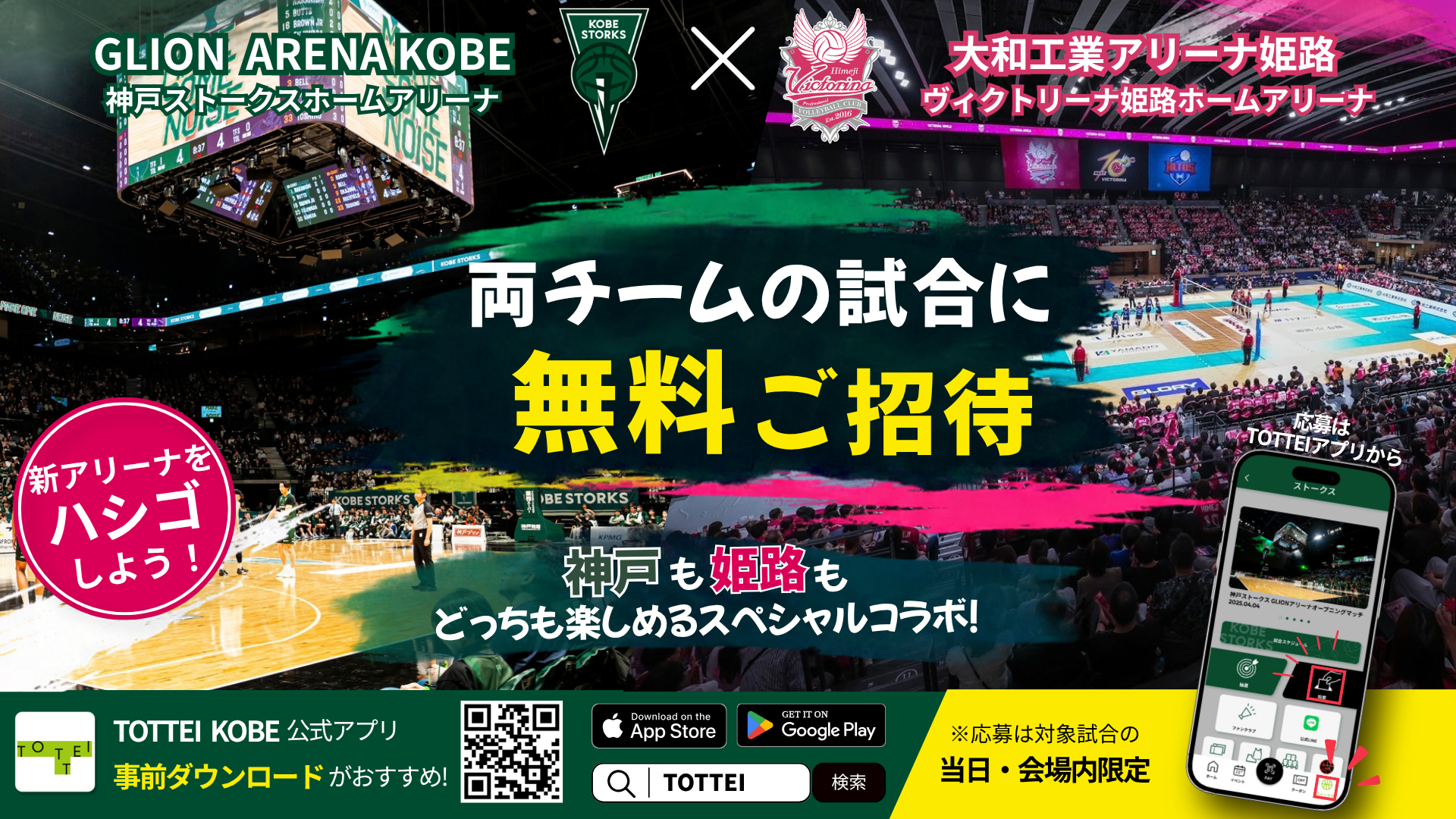 神戸ストークス×ヴィクトリーナ姫路】兵庫のプロスポーツコラボ企画が